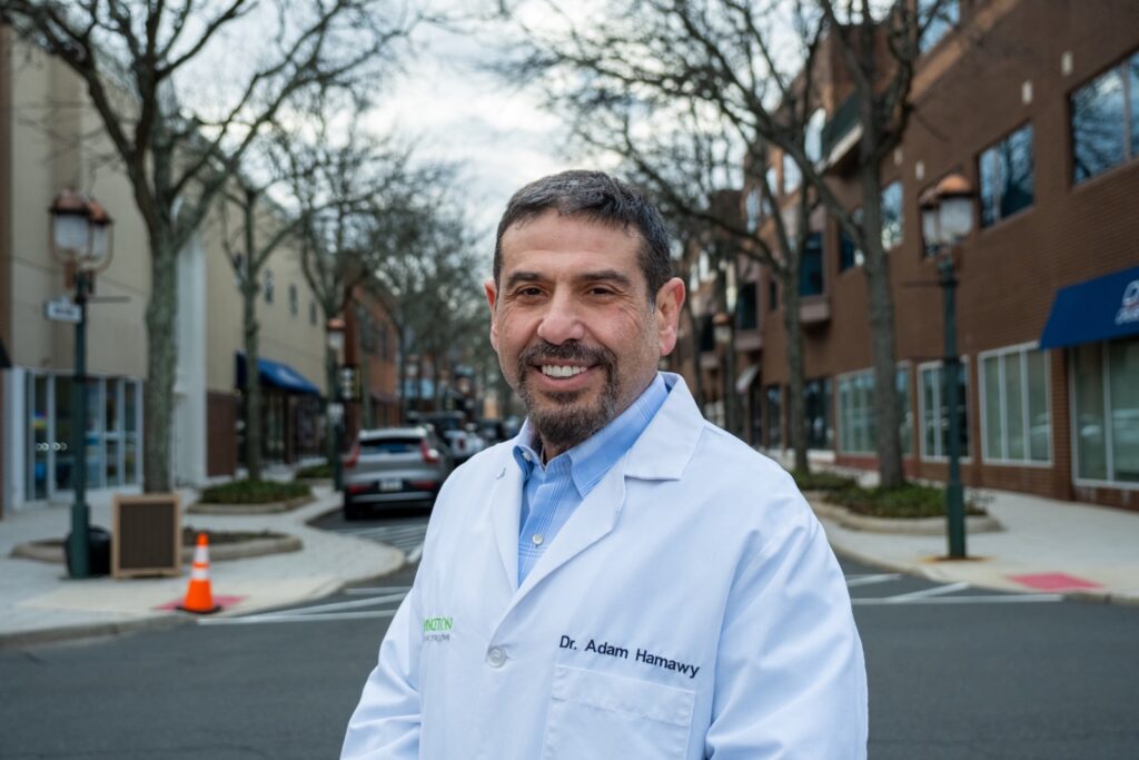 photo of man in a doctor's white lab coat